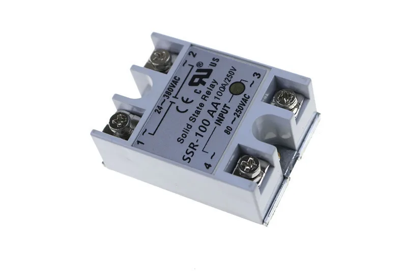 1 компл. SSR 100AA 100A твердотельный релейный модуль 80 250V AC вход 24 380VAC|Реле| |