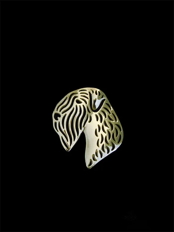 

Trendy Soft Coated Wheaten Terrier brooches for women silver plated men brooches animal fashion jewelry 1pcs