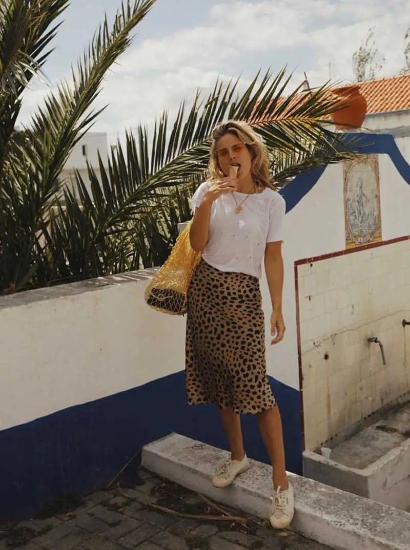 Богемный Вдохновленный стиль, леопардовая юбка для женщин, Naomi Wild Things, высокая талия, миди юбки, женские винтажные сексуальные faldas mujer moda
