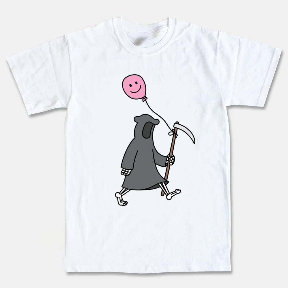 

Funny Reaper t-shirt Cute Halloween Character Casual Tees