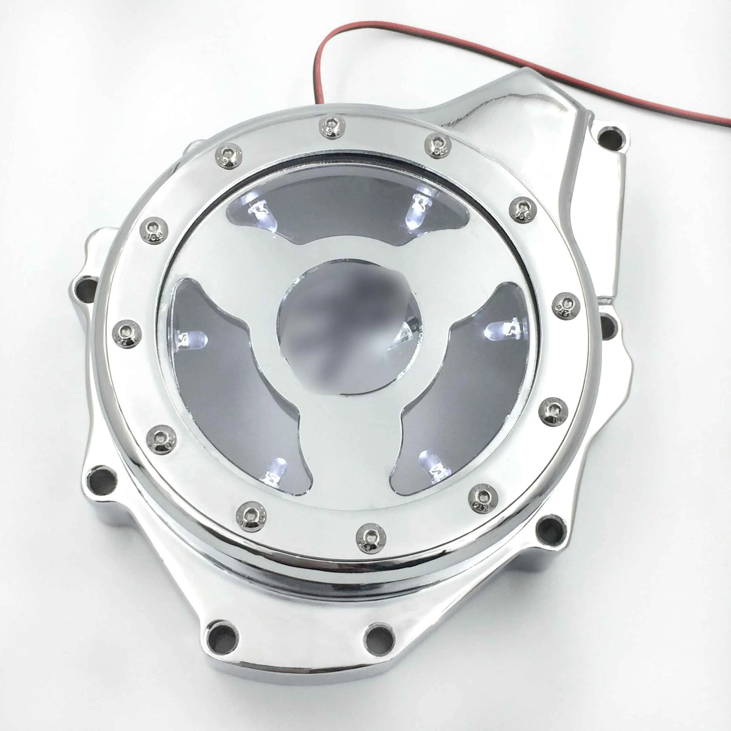 Aftermarket мотоциклетные части стекло Прозрачная крышка статора двигателя для Suzuki GSX1300R Hayabusa 1999-2013 хромированный