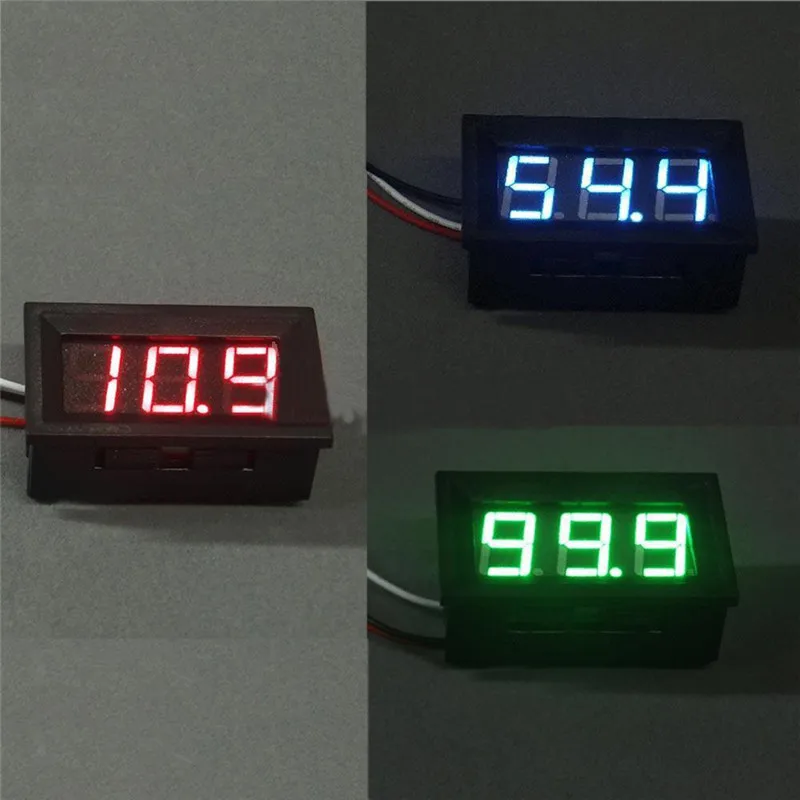 1 шт. Новинка 0 56 дюймов мини LED DC 100 в вольтметр Напряжение Вольт 3 цифровой дисплей
