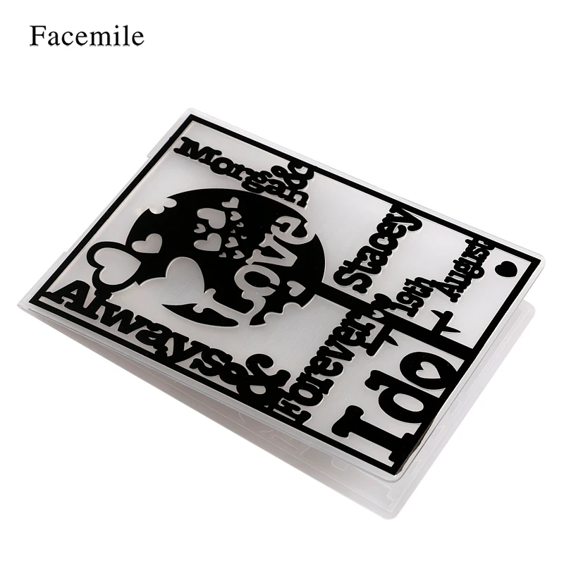 Facemile 1 шт. пластиковая папка для тиснения подарков скрапбукинга фотоальбом