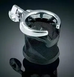 Motorcycle Universal 7/8&quot &amp 1&quot Handlebar Cup Holder Metal Drink Basket For Kawasaki Vulcan Classic VN 400 500 800 900 1200 2000 |