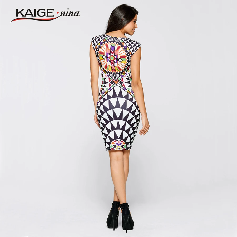 Женское платье без рукавов с круглым вырезом и принтом|dress sexy|dresses sexy dresssexy casual dresses