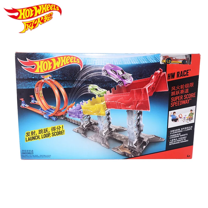 Hotwheels лимитный прыжок трек DJC05 трек мальчик игрушки Hotwheels спортивный автомобиль игрушки мальчики подарок Бесплатный подарок