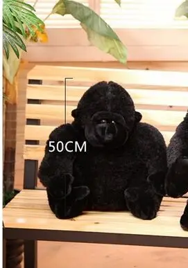Новый творческий плюшевые большая обезьяна King Kong Игрушка Черный орангутанг