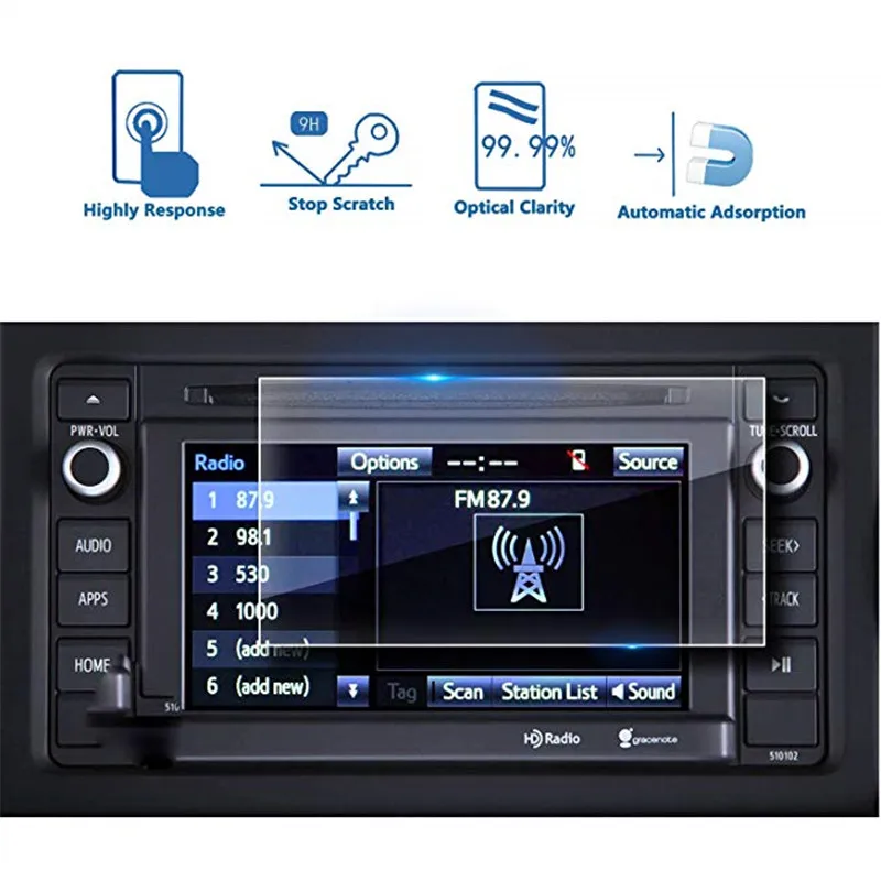 Марка Toyota Tacoma Entune 2015 2018 6 1 дюймовый автомобильный навигационный протектор экрана