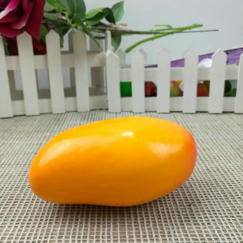 Mango 1 шт. искусственный Декор фрукты праздничные принадлежности пена Поддельные фрукты овощи кухонные игрушки для детей ролевые игры игрушки домашний декор - Цвет: Mango