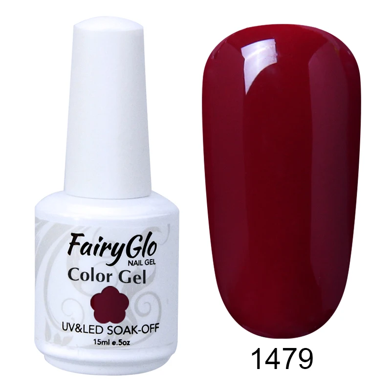 FairyGlo флуоресцентный неоновый УФ-гель для ногтей Дизайн ногтей гель лак замачиваемый Vernis полуперманентный лак для ногтей 15 мл - Цвет: 1479