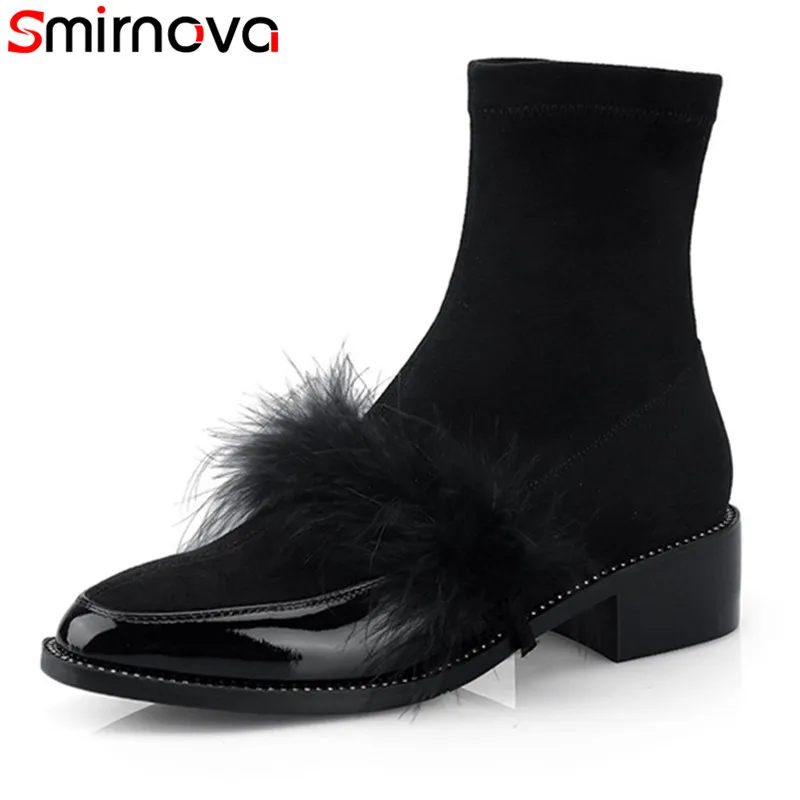 Smirnova/2018 Новое поступление горячая Распродажа ботильоны на платформе пикантные