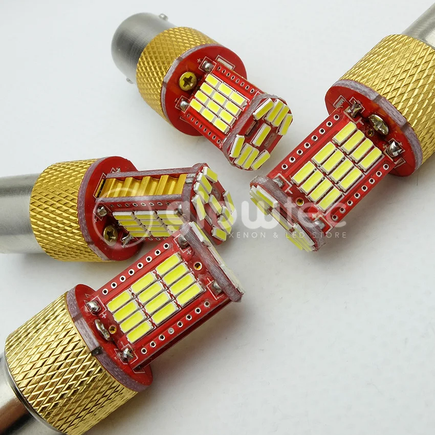 10 шт. BA15S BA15D P21W 33smd 4014 S25 1156 Автомобильные светодиодные задние противотуманные