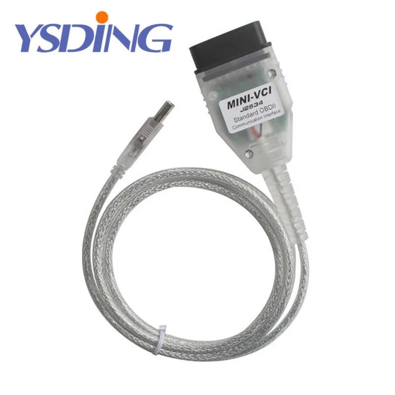Latest version V12.10.019 MINI VCI Interface FOR TOYOTA TIS Techstream minivci FT232RL Chip J2534 OBDII OBD2 diagnostic tool |