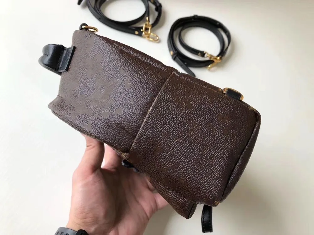 mini Backpack Monogram luxury women bags designer famous brands leather quality Classic sloping multi purpose straps | Багаж и сумки