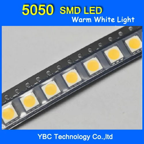 

5050 SMD LED 1000pcs/lot Ultra Bright Warm White Diode Wholesale