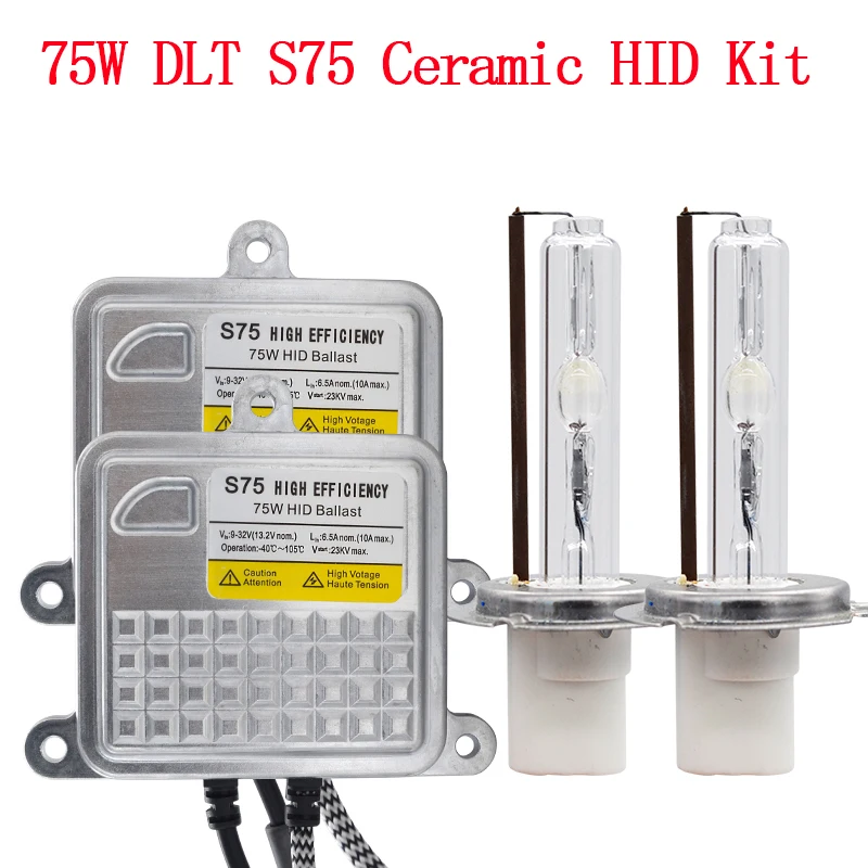 SKYJOYCE 24V 75W DLT HID Xenon Kit D2H H1 H7 H11 9005 9006 4300K 5000K 6000K 8000K автомобильный Грузовик Лодка