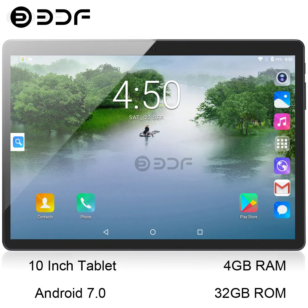 Новинка, 3G, планшет, ПК, 10 дюймов, Android 7,0, HD, ips экран, четыре ядра, 3G, с функцией звонка, две sim-карты, WiFi, gps tab, 4 Гб+ 32 ГБ, планшеты