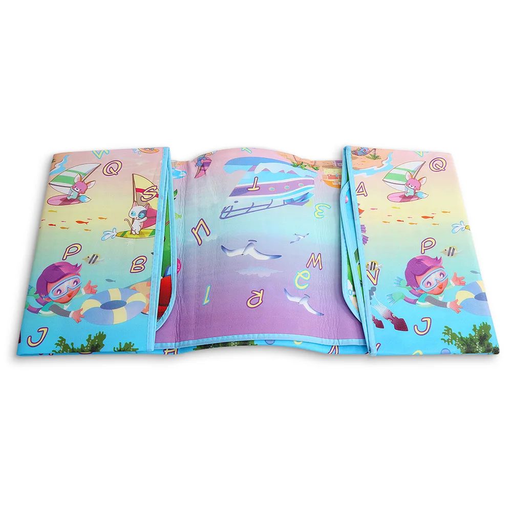 Maboshi 200x180 см игровой ползающий коврик для малышей двухсторонний мягкий пенопласт