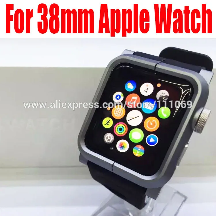 100 шт/партия DHL бесплатно для Apple чехол для часов алюминиевый браслет ремешок наручный защитный чехол для Apple Watch 42 мм 38 мм - Цвет: Темно-серый