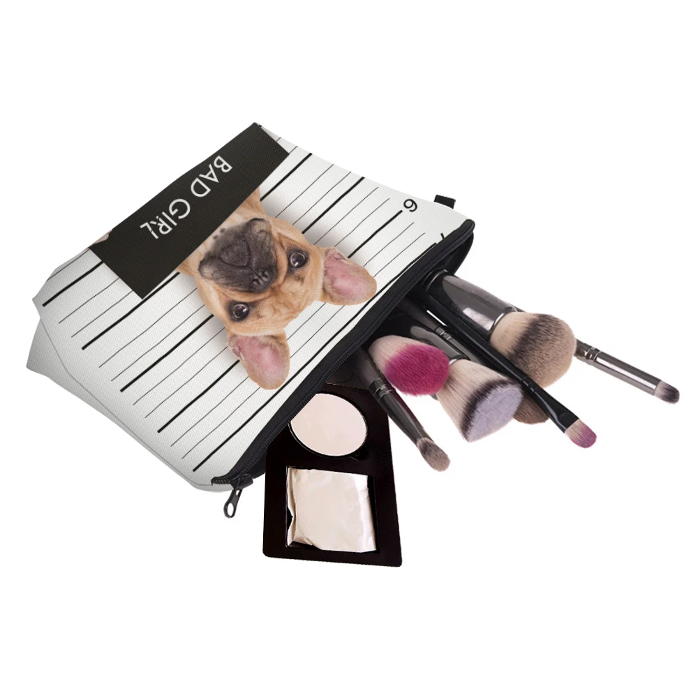 BBL 3D печать сумка для макияжа чехол pug Life розовые милые косметичка для путешествий сумка-Органайзер для туалетных принадлежностей сумка-несессер Maleta De Maquiagem