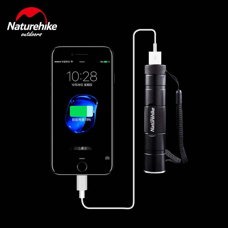 Naturehike Портативный usb зарядка открытый свет перезаряжаемый 3 модели Сверхлегкий водяной Poof инструмент для кемпинга