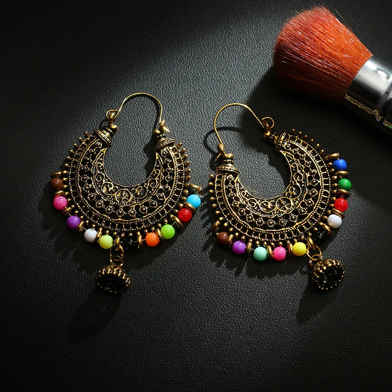 LOVBEAFAS этнические богемные серьги капли для женщин букле oreille ювелирные бусины
