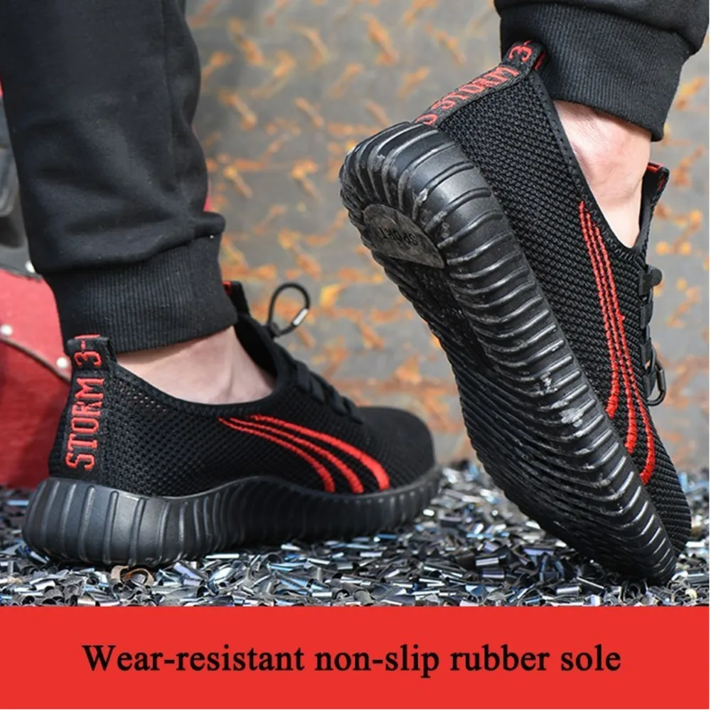 Men Shoes Work Safety Boot Steel Toe Breathable Anti-smashing Piercing Boots Sneakers Military | Обувь