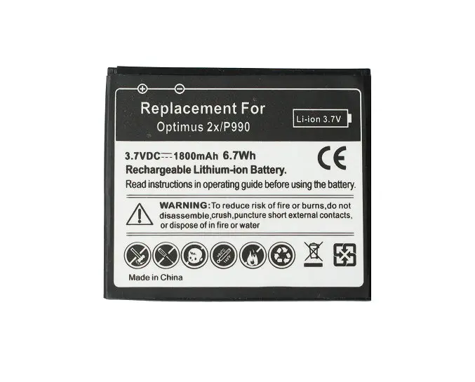 10 шт./лот 1800 мА/ч FL 53HN запасная батарея для LG Optimus 2X / 3D SU660 /S P920 P993 P990 P999 Thrill 4G G2x C729 SU760