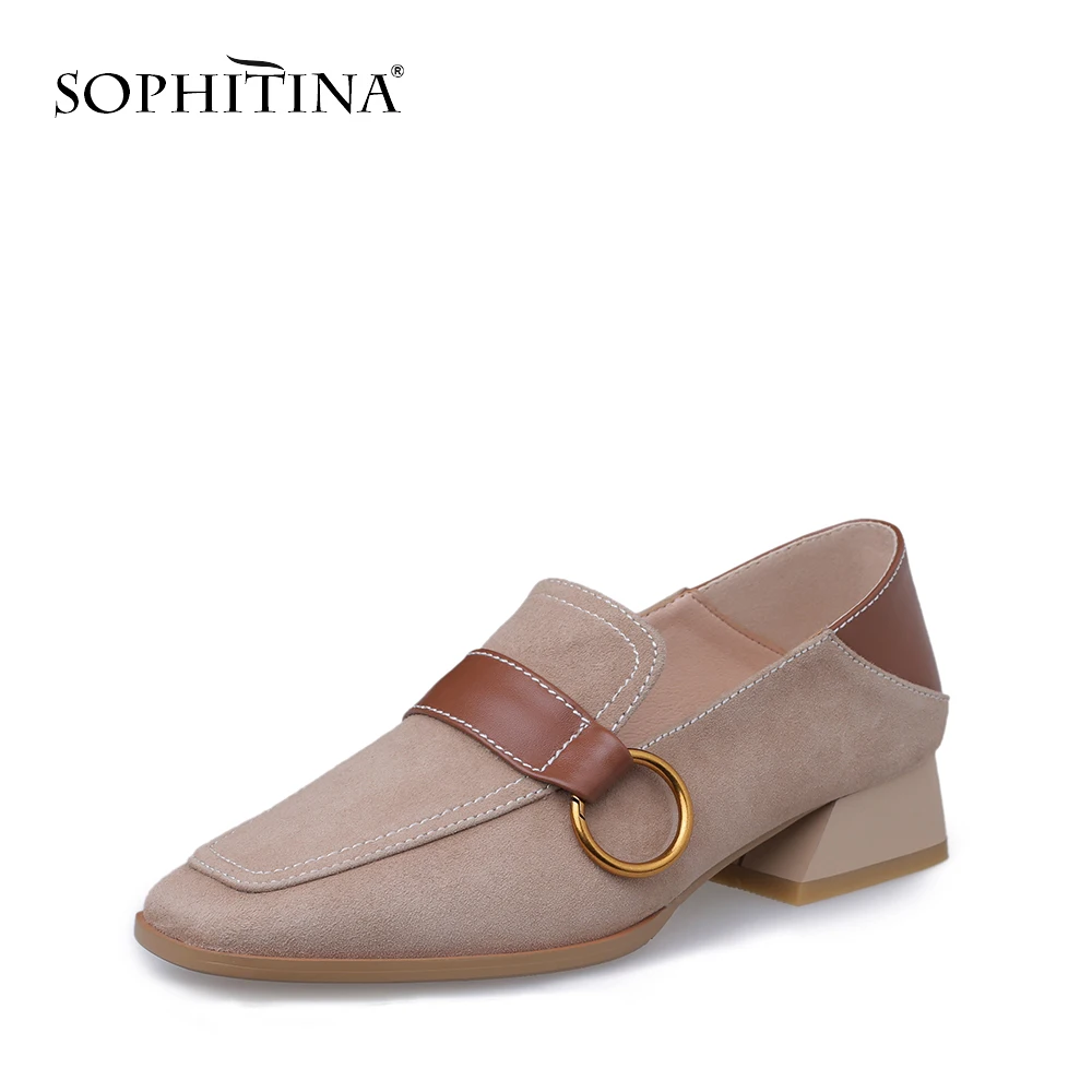 SOPHITINA/Новинка весны 2019 женские туфли-лодочки в сдержанном стиле ретро с
