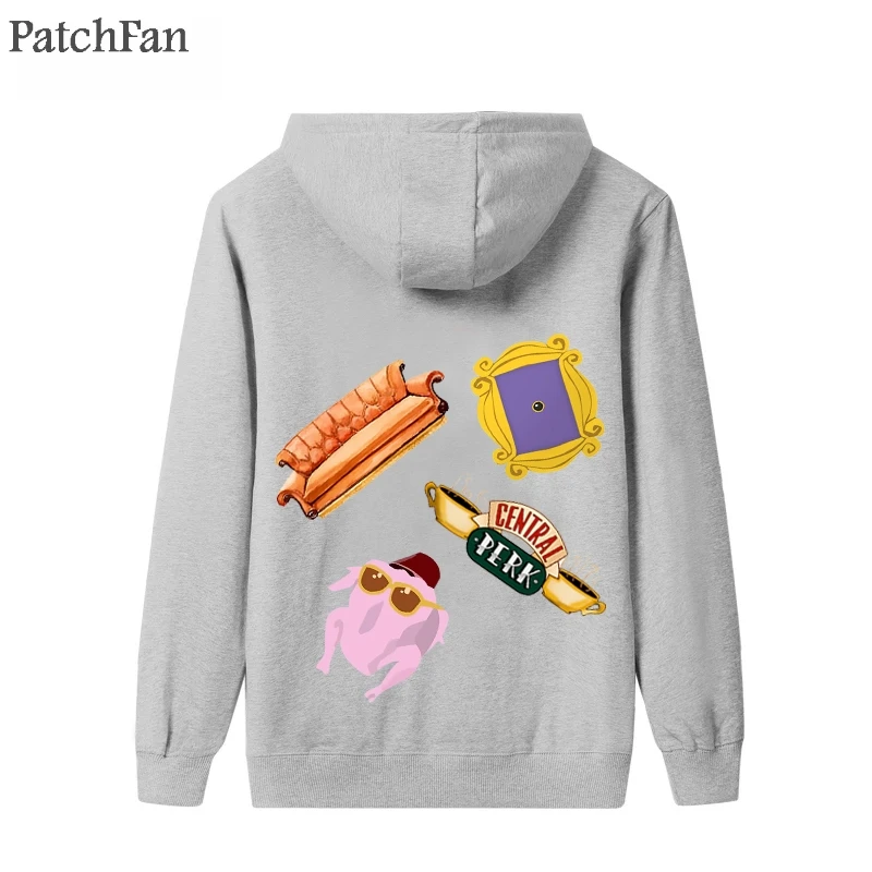 Patchfan друзья ТВ шоу гладильная передача патчи термопресс наклейки семьи Прекрасный Патч DIY аппликации родитель-ребенок A1779