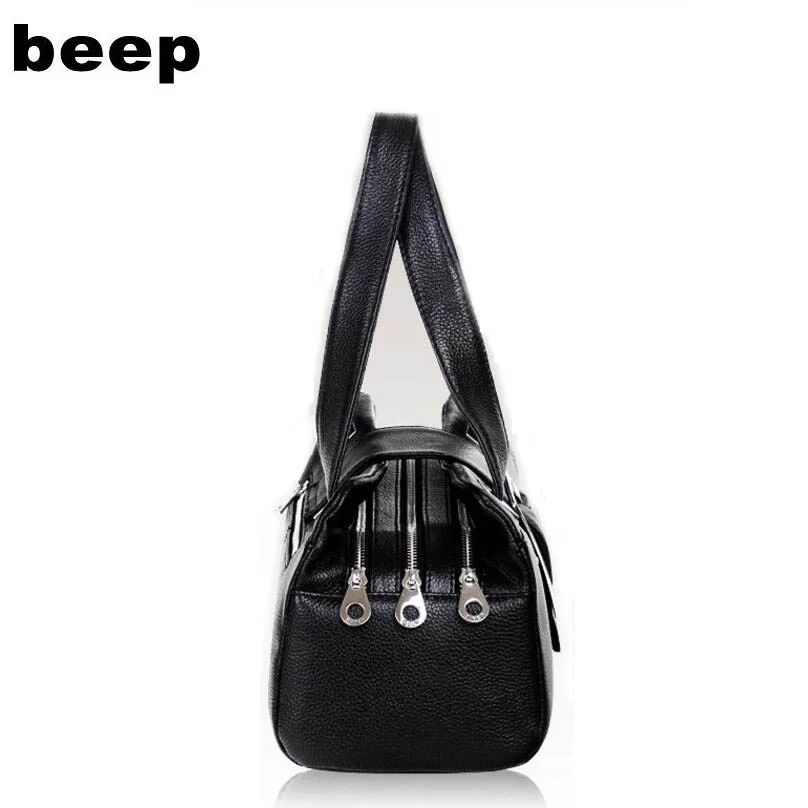Beep новая кожаная сумка корейская модная Подушка посылка женская сумка через плечо