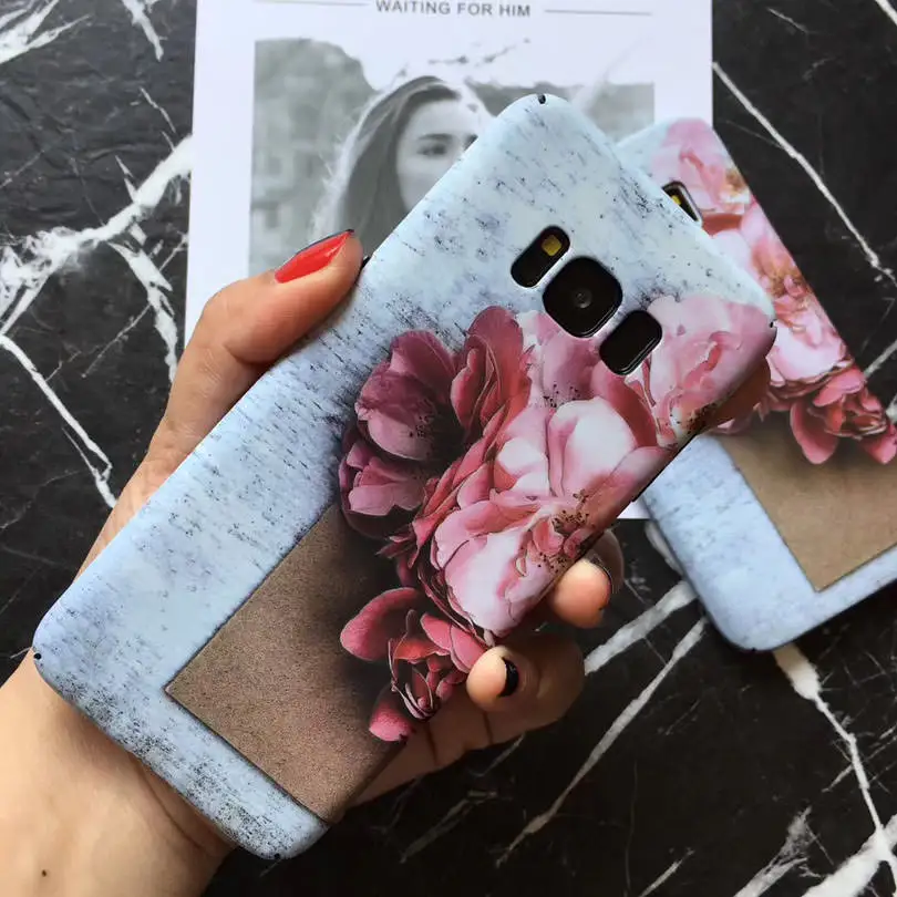 L-FADNUT Винтажный чехол для телефона с розами iPhone X Xr Xs Max девичий Матовый Бампер 7 8 6 S