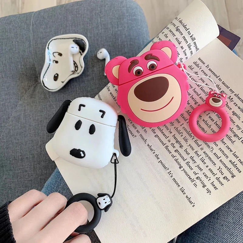 Air Pods 2 милые игрушки История acessorios силиконовые Мультяшные наушники Чехлы для Apple