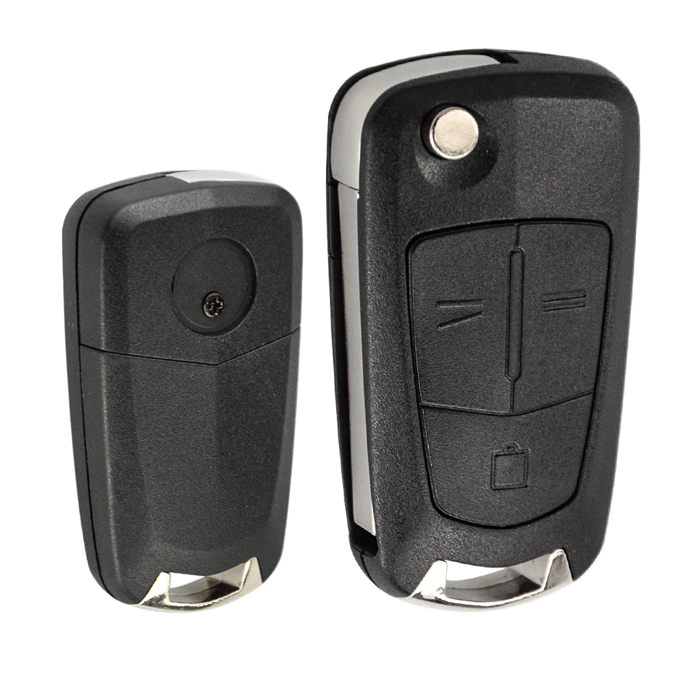 OkeyTech 2 3 кнопки складной брелок для OPEL Vauxhall Corsa Vectra Astra j g h дистанционный Автомобильный ключ оболочки с лезвием HU100 с винтом