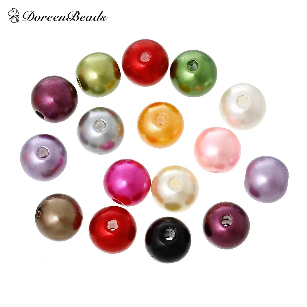 DoreenBeads 300 шт. 8 мм акриловая имитация жемчуга искусственный шар бусины ювелирные