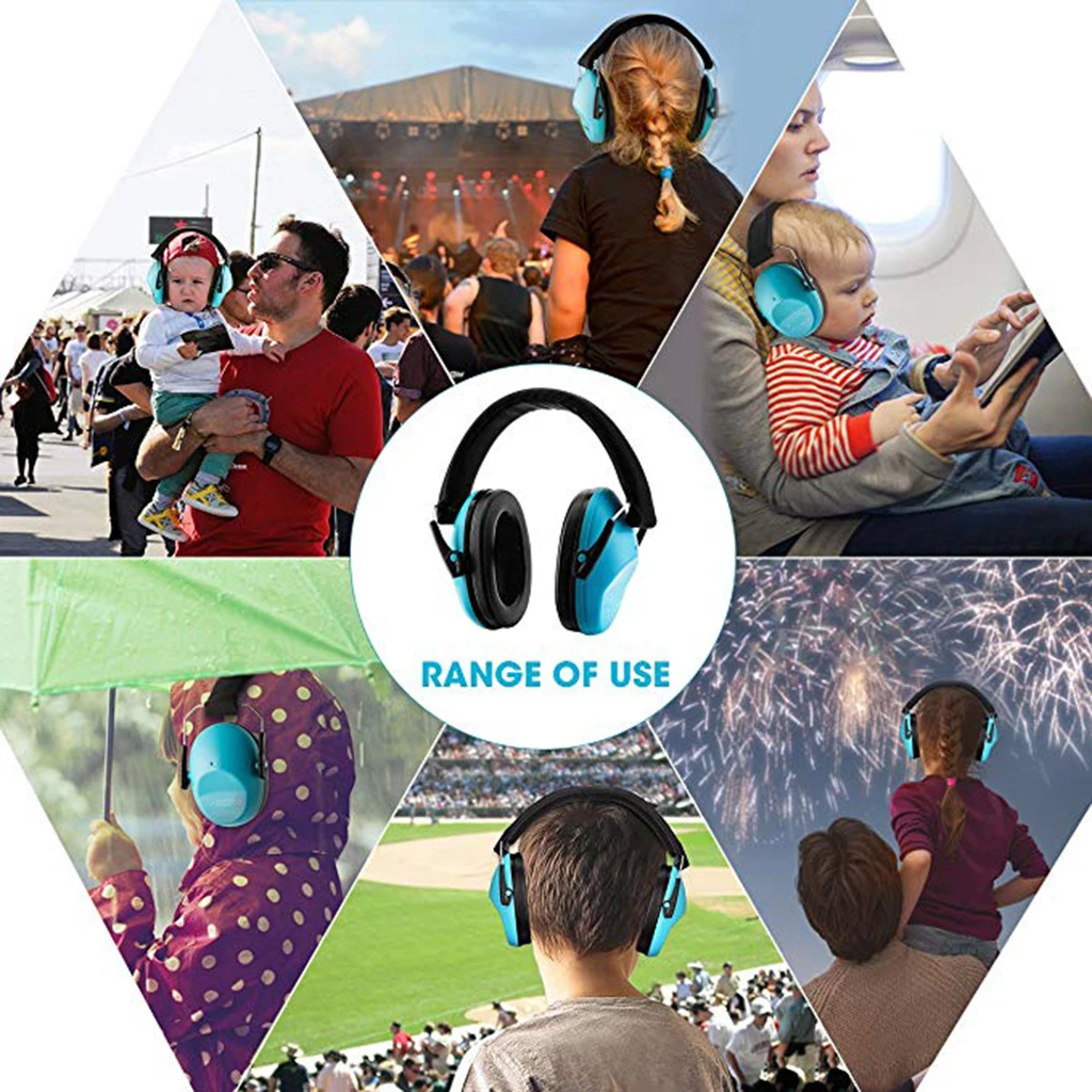 Один комплект Защита слуха наушники для детей складные защиты от шума ясельного