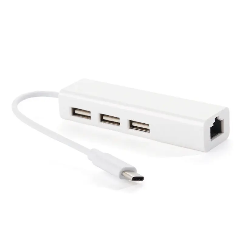 Адаптер Type-C USB-C концентратор 4в1 3 1 до USB3.0 RJ45 Ethernet порт для Macbook | Электроника