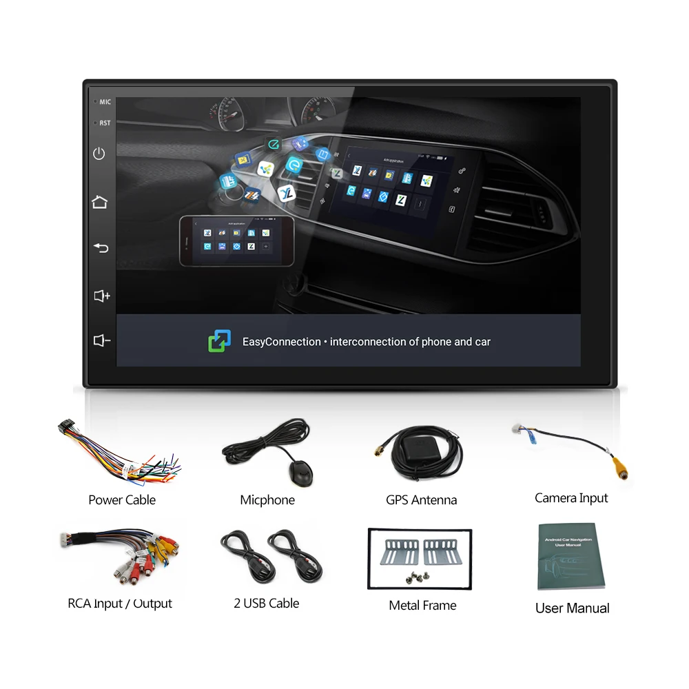 AMPrime 2din Авторадио Мультимедиа для Android плеер 2 din универсальный gps Mirrorlink