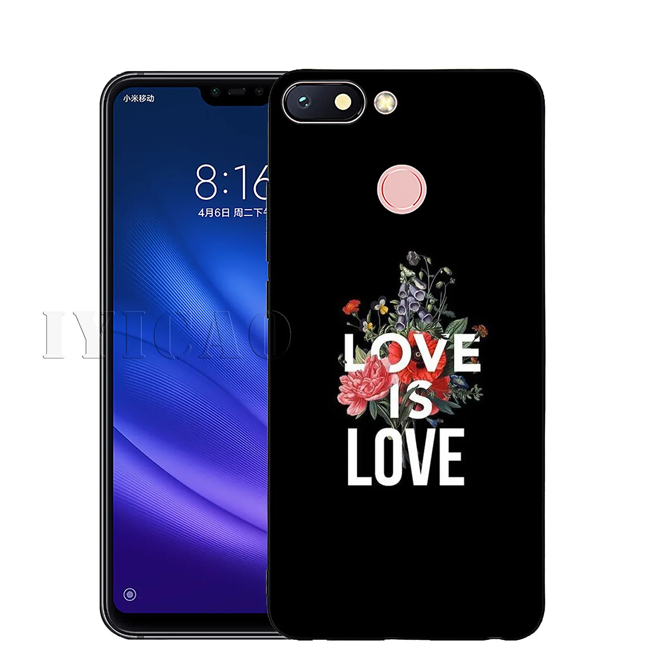 Мягкий силиконовый чехол IYICAO Love Is LGBT Rainbow Heart для Xiaomi Redmi K30 K20 8A 7A 6A 5A S2 GO Note 8 8T 7 5 6 Pro |