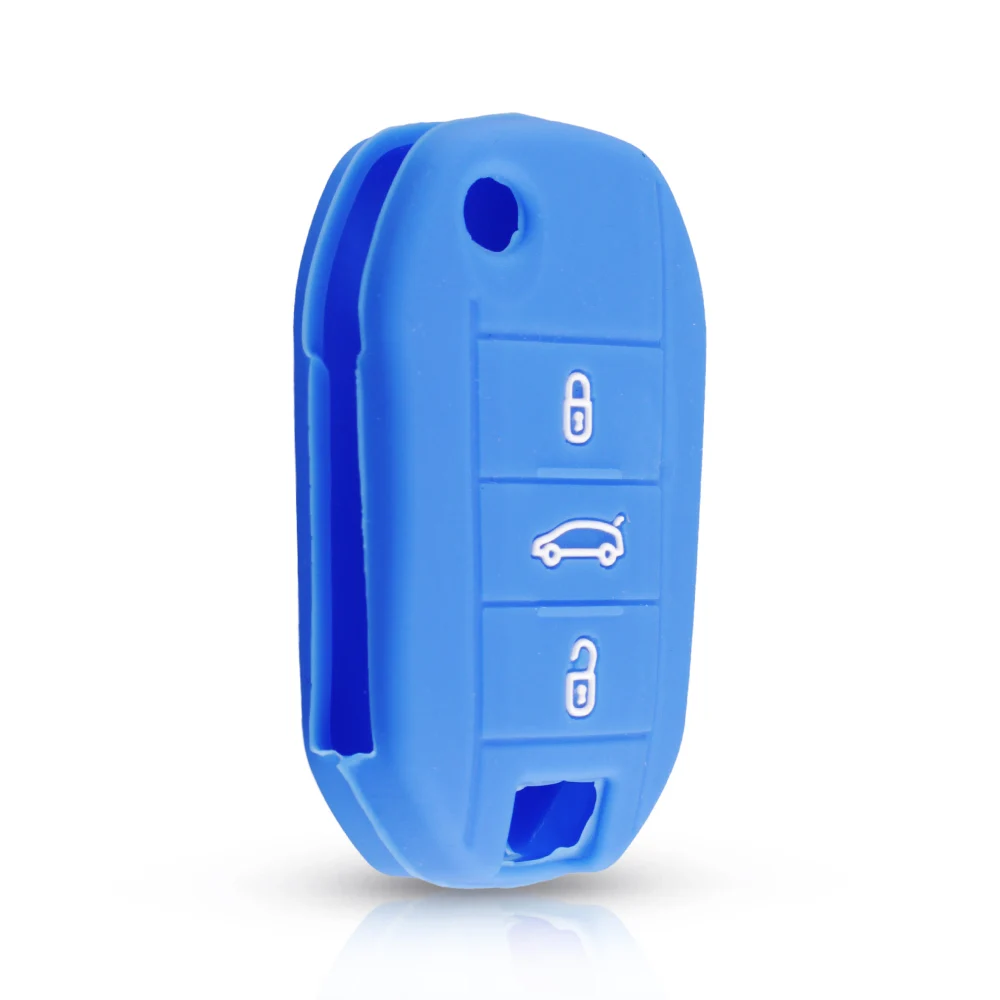 KEYYOU для peugeot 508 301 2008 3008 408 для Citroen C4 кактус C5 C3 C4L дистанционный Автомобильный ключ чехол силиконовый чехол сумка 3 кнопки