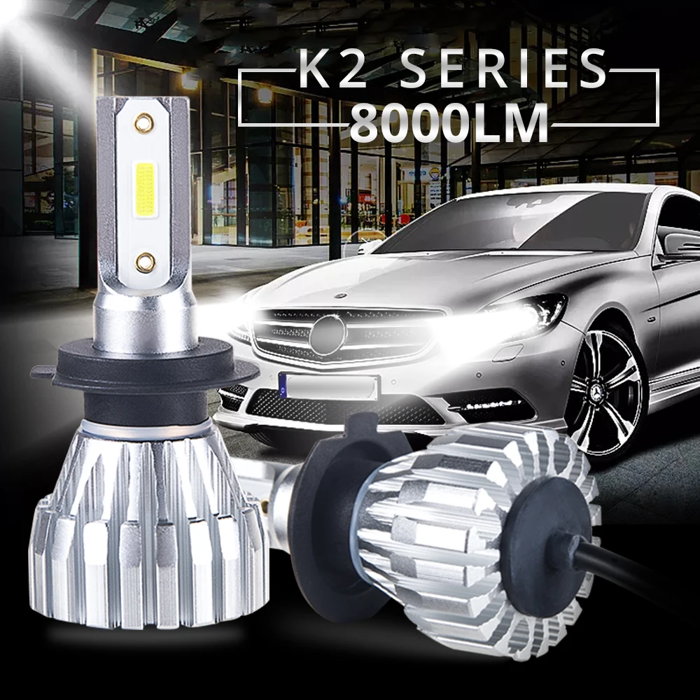 Водонепроницаемая мини-лампа для автомобильных фар IP 67 1 шт. H11 12 В 6500K белые линзы