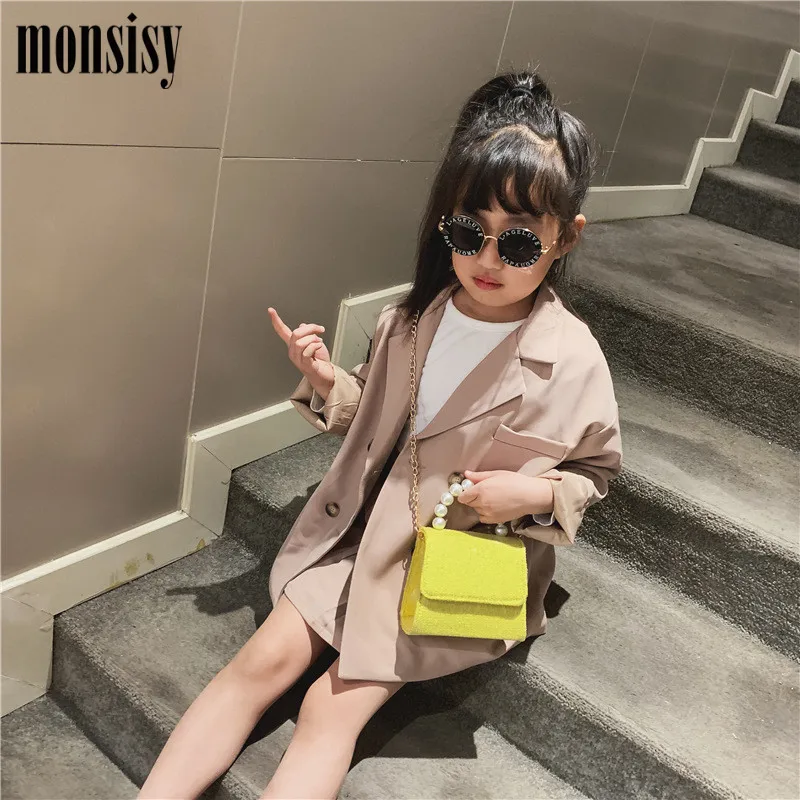 Monsisy/Новинка 2019 кошелек для монет девочек Блестящая Сумочка детская модная сумка
