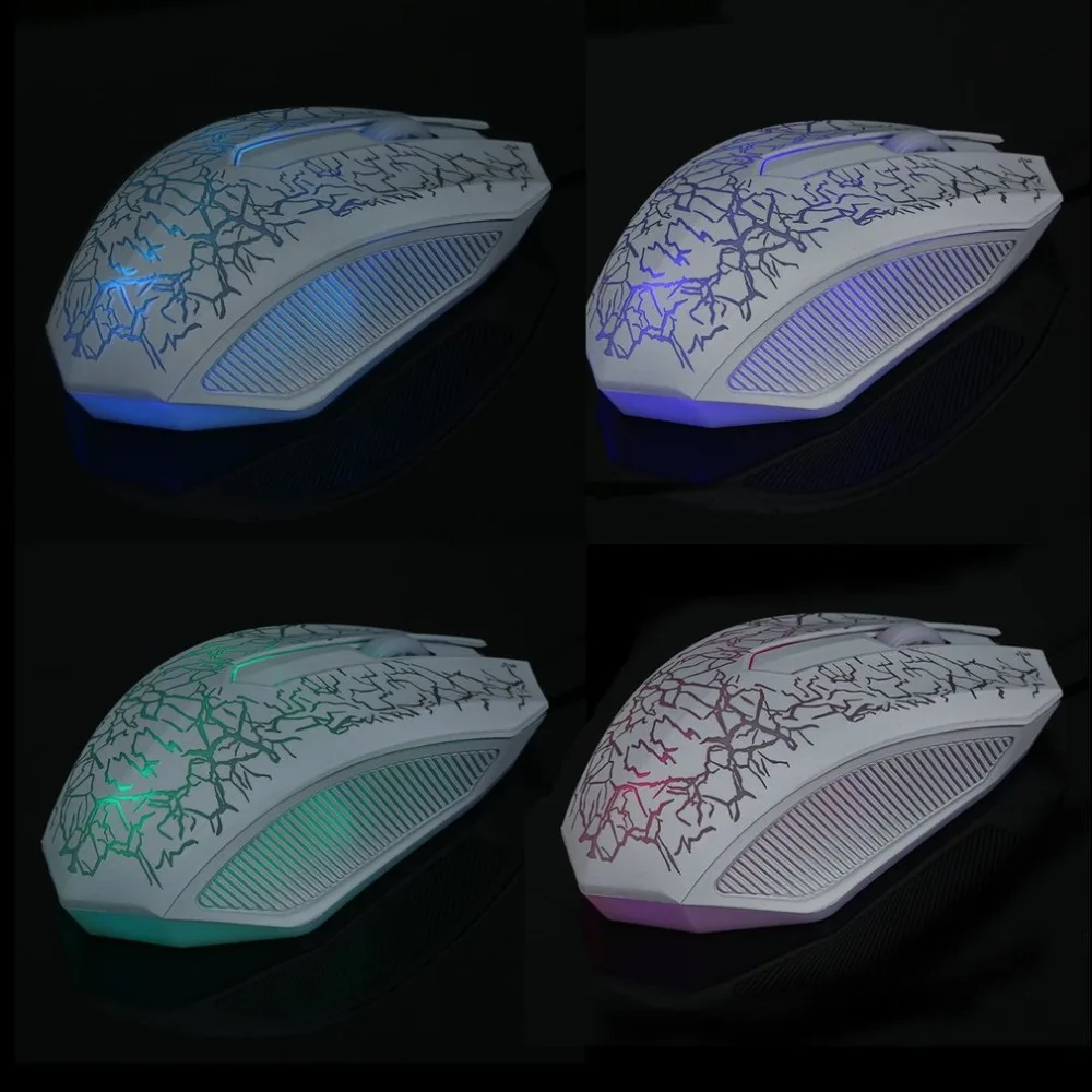 Профессиональная Проводная игровая мышь 3200DPI USB 3D светодиодсветодиодный