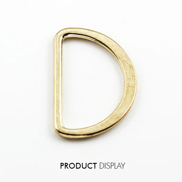 Металлическая золотистая D образная пряжка для ремня 25 мм сумок одежды
