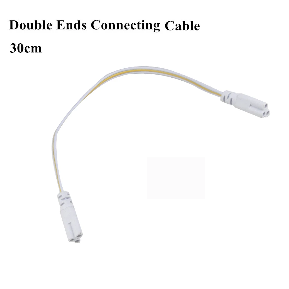 30cm Connect Cable Светодиодный трубки T8 0,57 м 20W 2ft V-Форма светодиодный интегрированная трубка светильник 2 средства ухода за кожей стоп AC85-265V 96 Светодиодный s SMD2835 2000lm 270 градусов светодиодный лампа трубки - Испускаемый цвет: 30cm Connect Cable