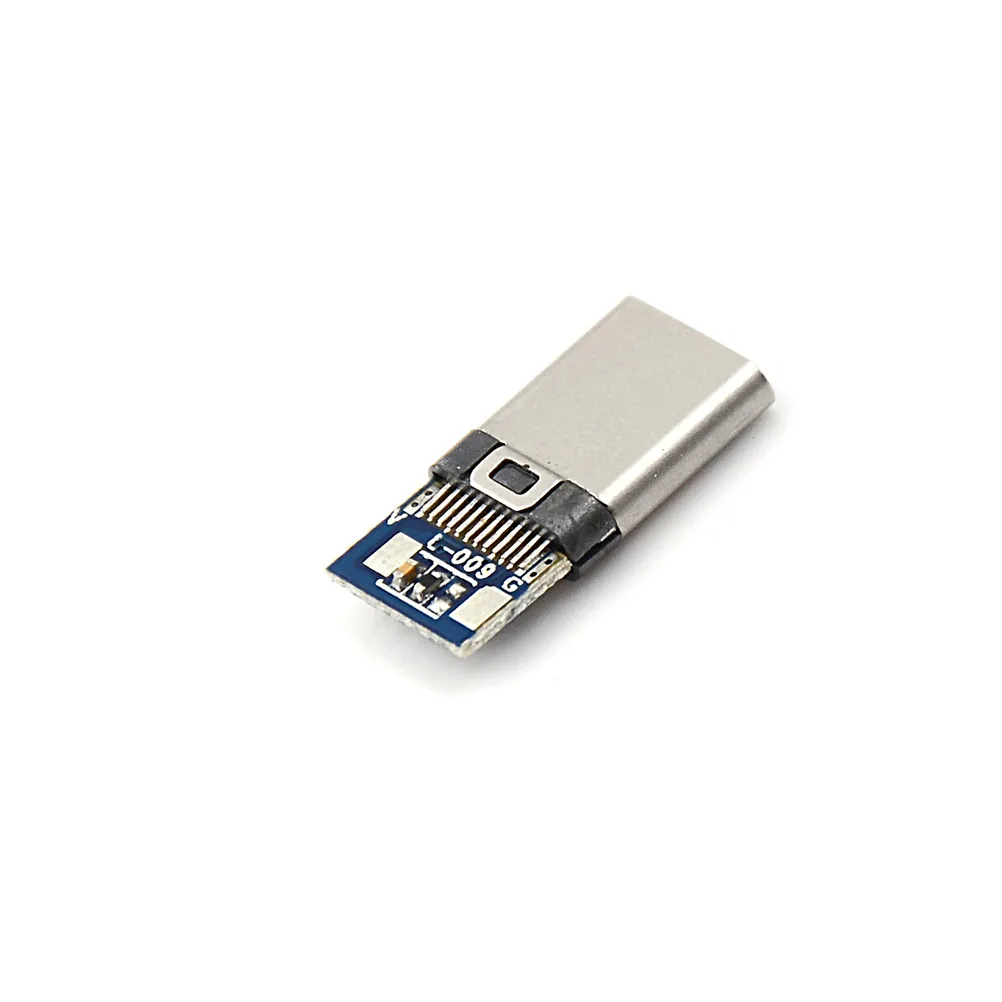 2pcs USB 3.1 Type C Male Plug Socket Attached PC Board SMT DIY Solder Cable | Обустройство дома