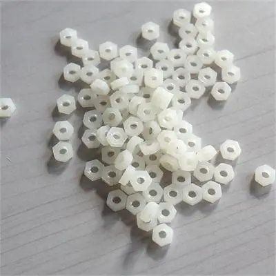 100 шт белые нейлоновые гайки шестиугольная стойка прокладка M3 гайка|hexagonal standoff