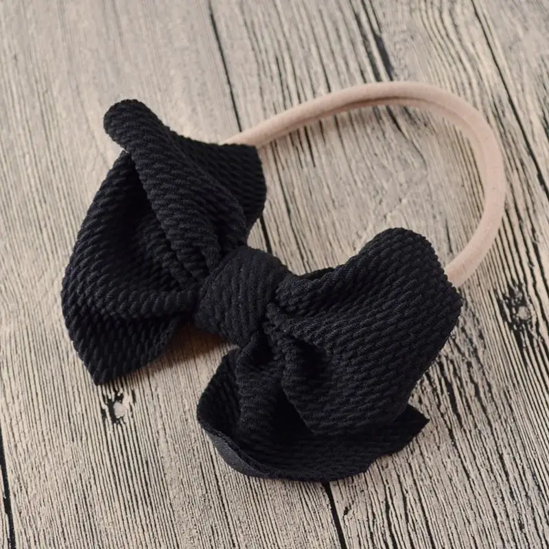 Baby Headband Bow Girl Headbands Toddler Nylon Elastic Hair Accessories Kids Head Band Infant Hairband Newborn photography Props