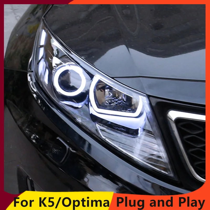 

KOWELL Car Styling for K5 Headlights 2011-2013 Optima LED Headlight DRL Lens Double Beam H7 HID Xenon Car Accessories