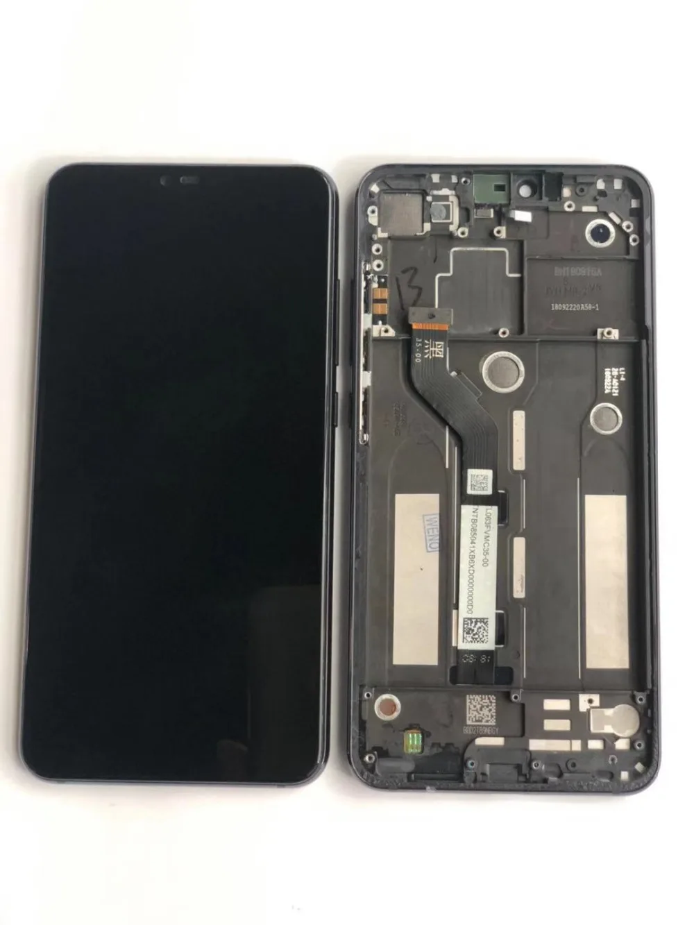 2280*1080 для Xiaomi Mi8 Lite ЖК-экран Замена сенсорного дигитайзера в сборе+ рамка+ боковые клавиши